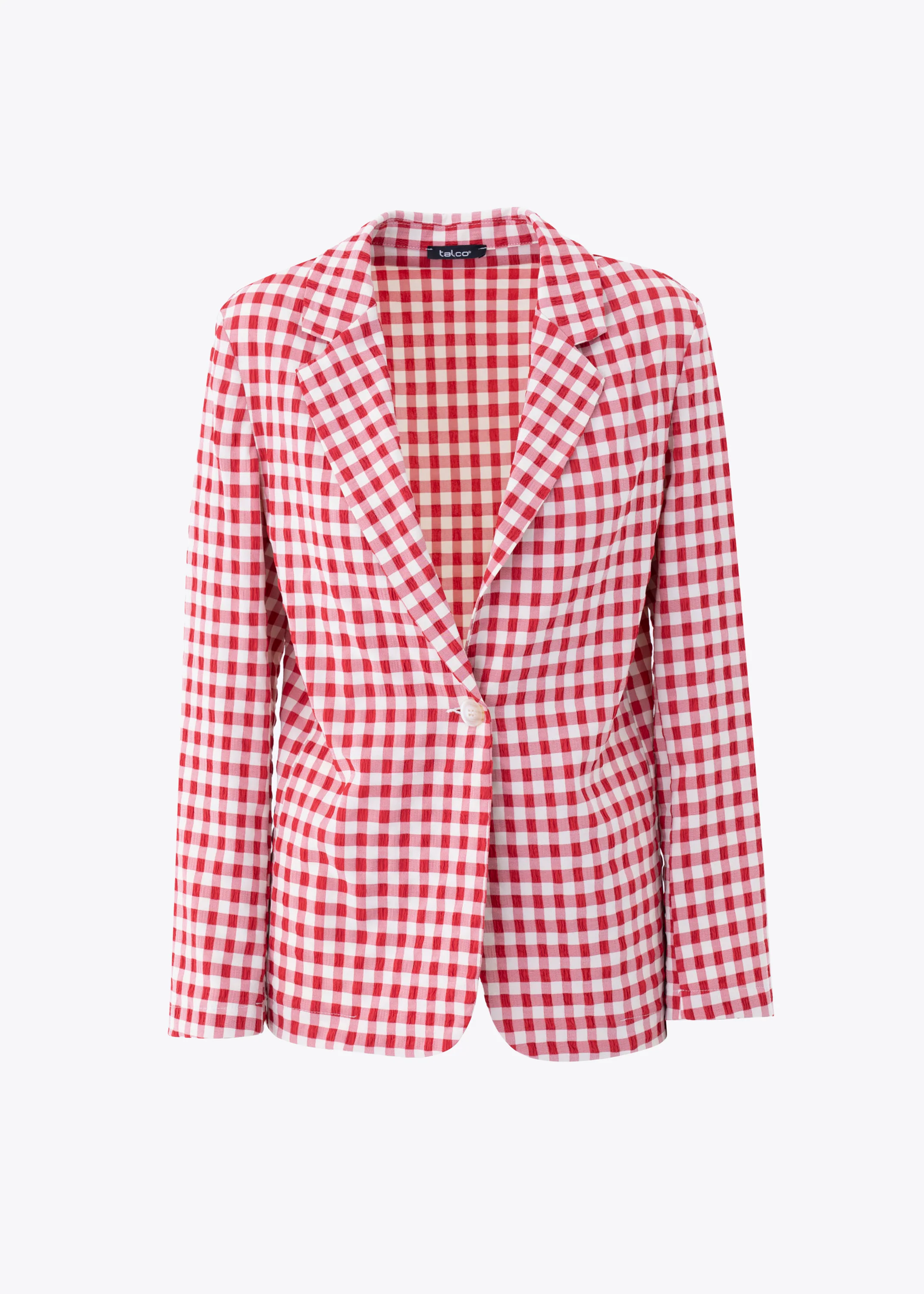 Blazer ad un petto in vichy - PE25 - Image 6
