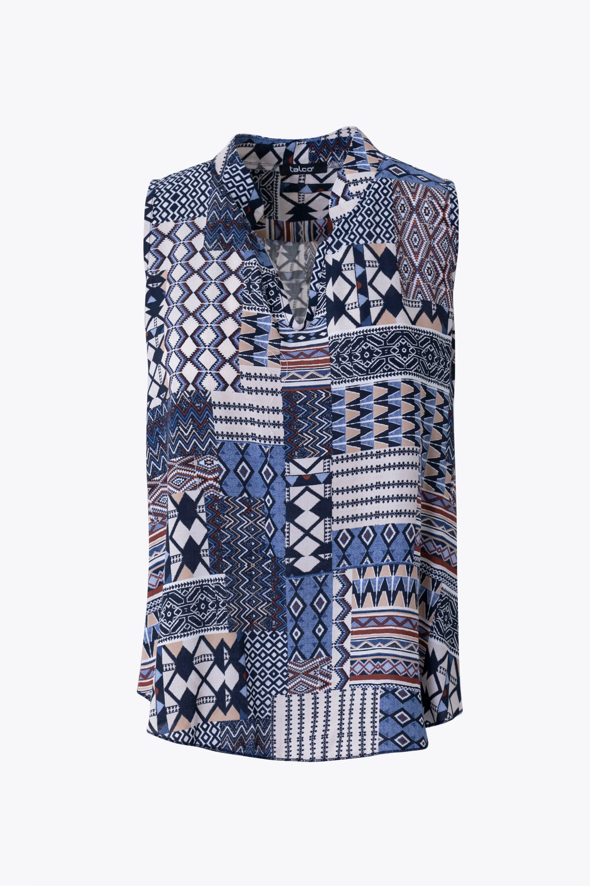 Blusa fantasia etnica in viscosa - PE26 - Image 7