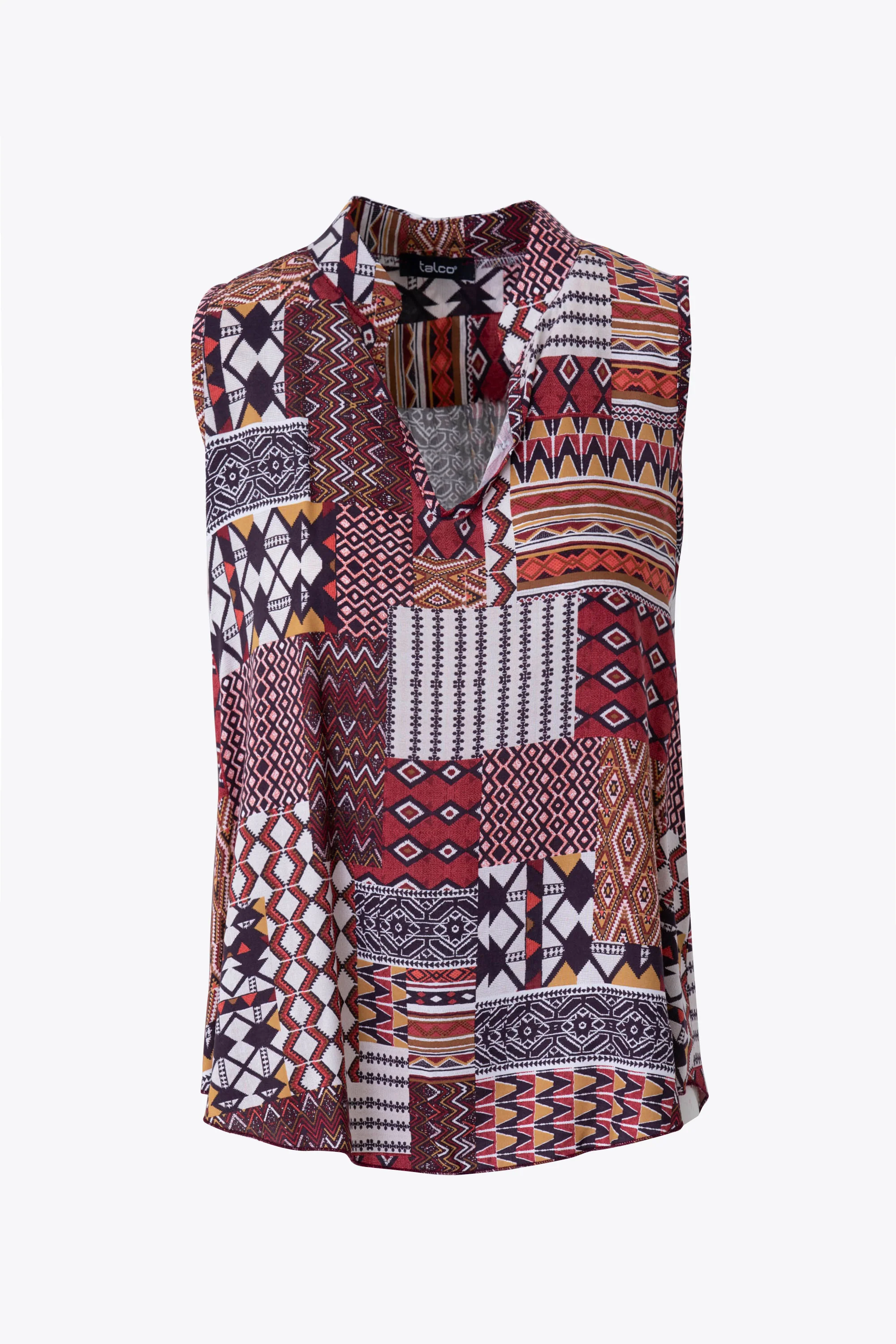 Blusa fantasia etnica in viscosa - PE26 - Image 8