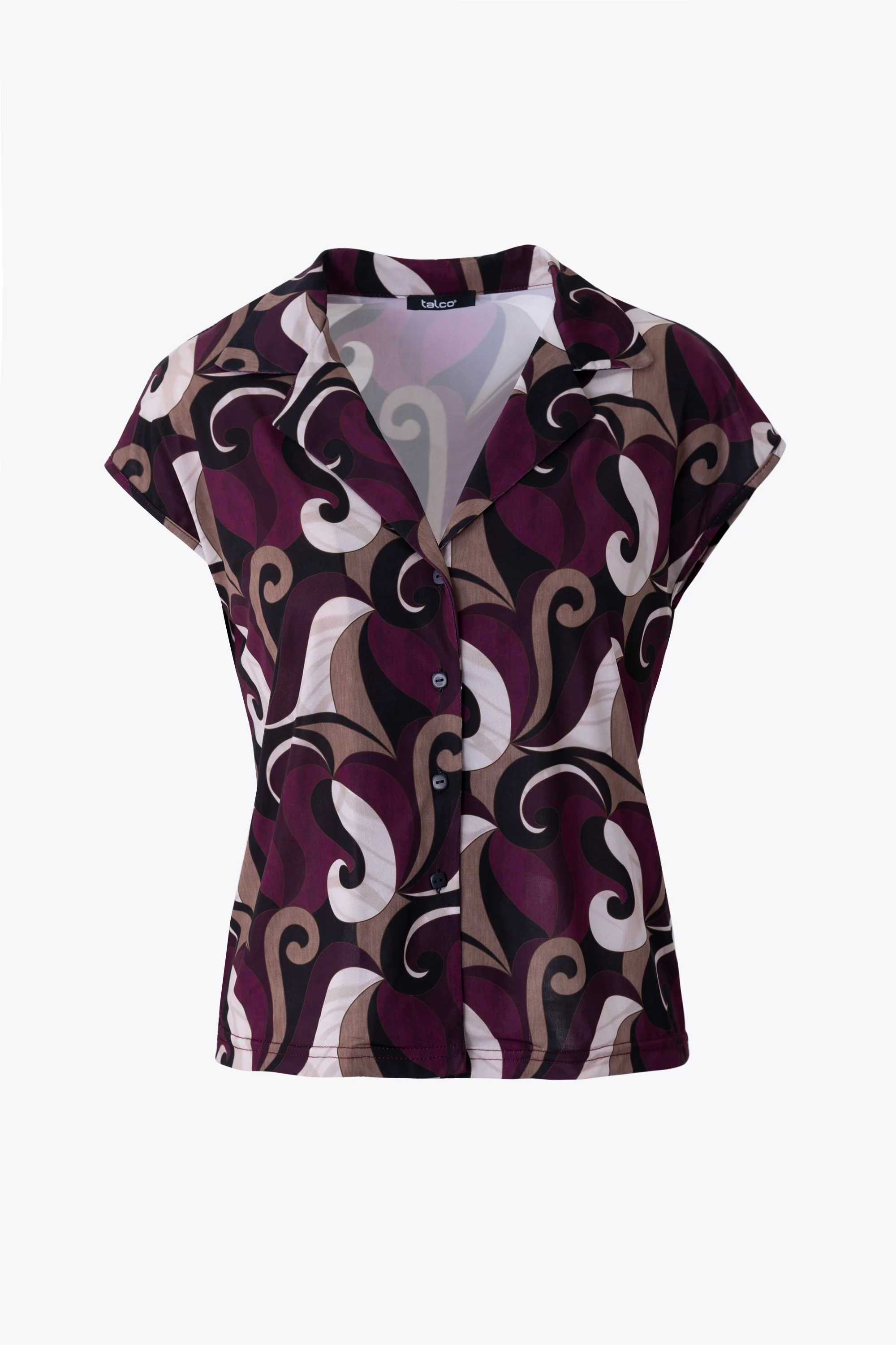Blusa fantasia paisley in jersey elasticizzato - PE26 - Image 6