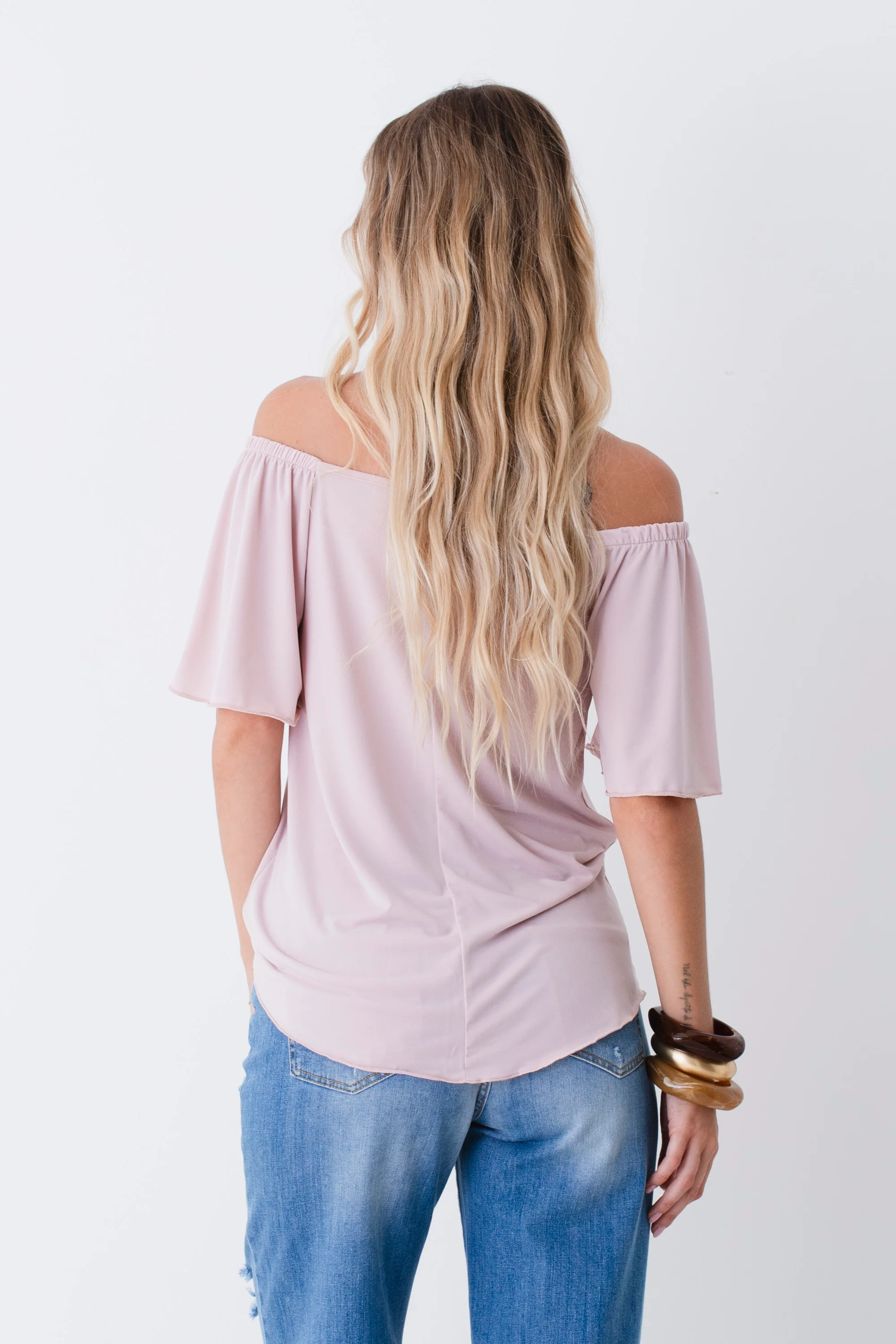 Blusa in jersey elasticizzato con inserto in tulle - PE26 - Image 6