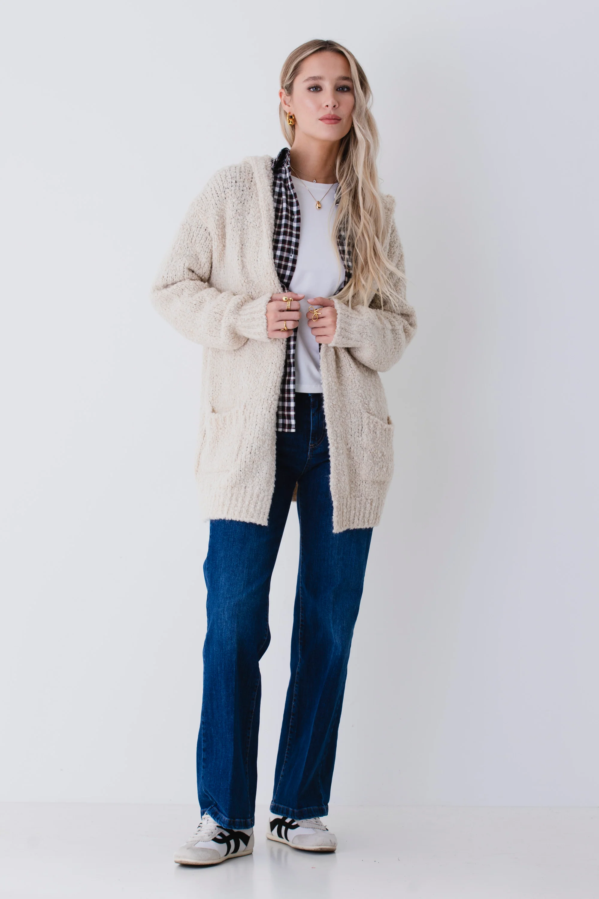 Cardigan corto in misto lana boucle - FW26 - Image 3