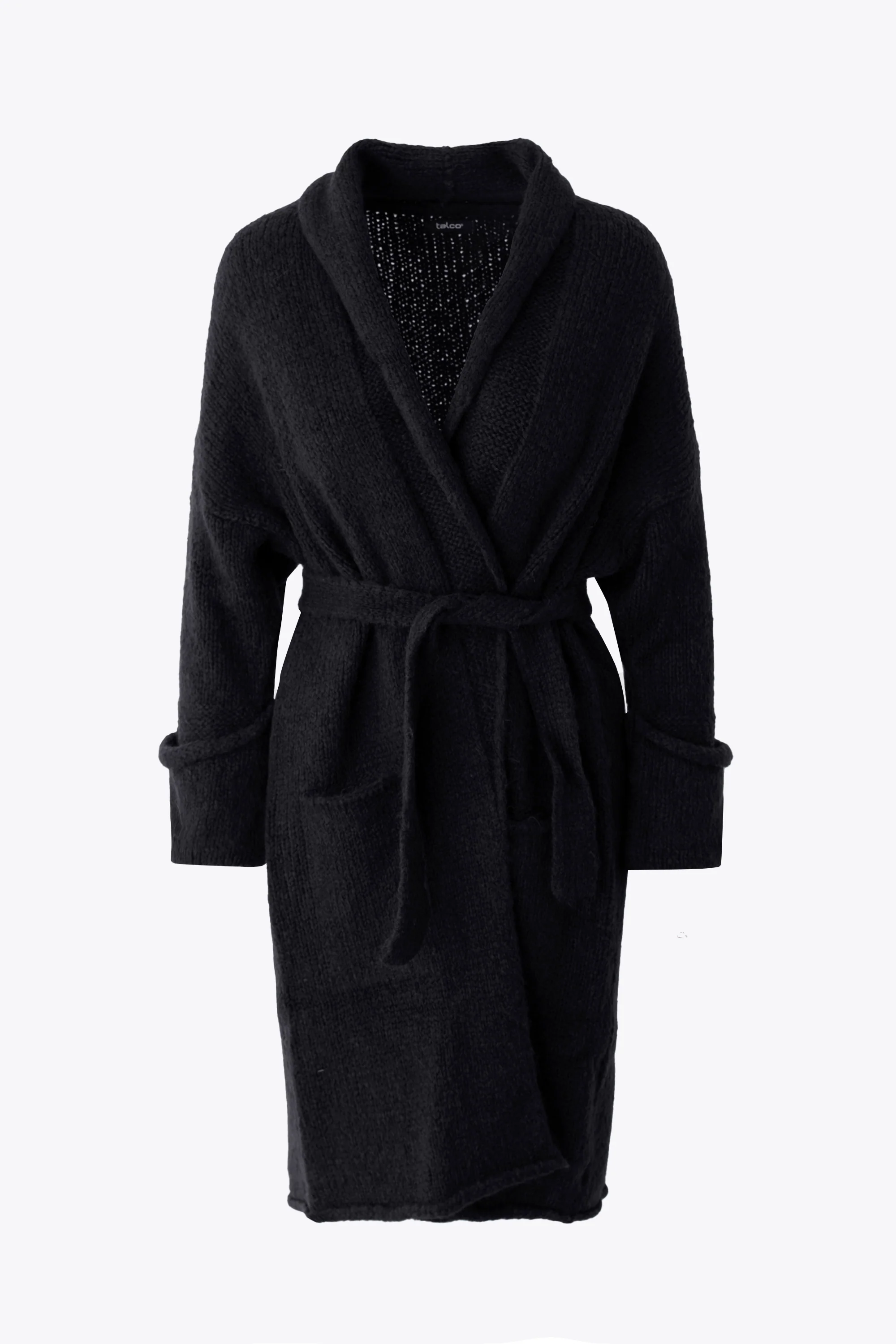 Cardigan lungo con cintura in misto lana - FW26 - Image 8