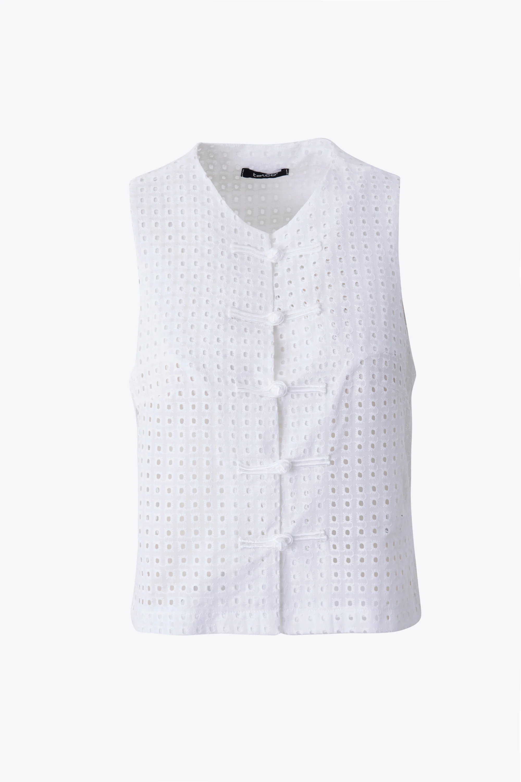 Gilet ad un petto in pizzo sangallo - PE26 - Image 7