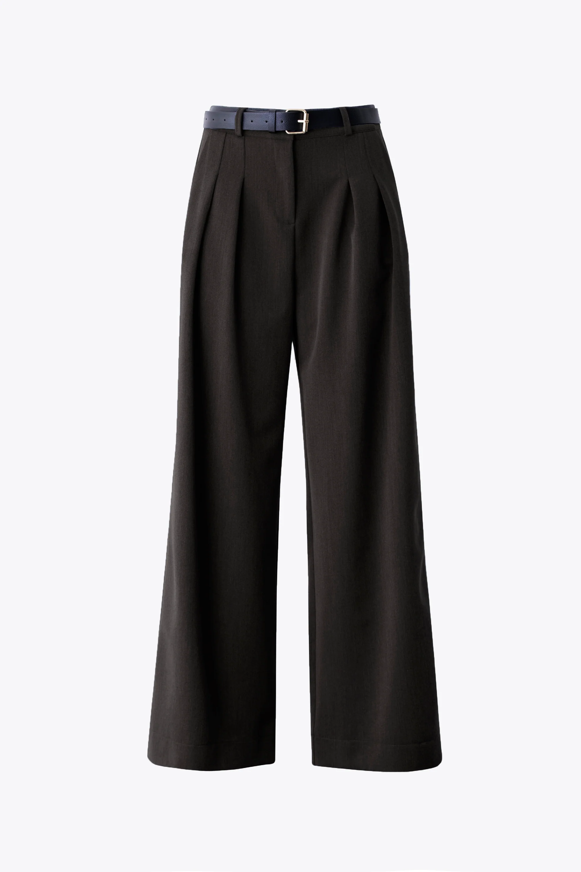 Pantalone palazzo con pinces in mano lana - FW26 - Image 5